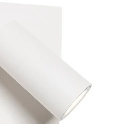 QAZQA Außenwandleuchte weiß inkl. LED IP54 Bewegungssensor - Simon