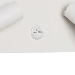 QAZQA Außenwandleuchte weiß inkl. LED 2-Licht Bewegungsmelder - Simon