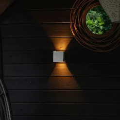 QAZQA Außenwandleuchte weiß inkl. LED 2-flammig IP54 - Edwin