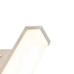 QAZQA Badezimmerwandleuchte Stahl 32 cm inkl. LED IP44 - Cascada