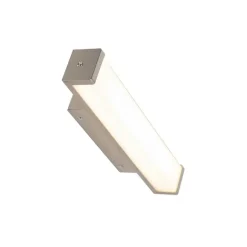 QAZQA Badezimmerwandleuchte Stahl 32 cm inkl. LED IP44 - Cascada