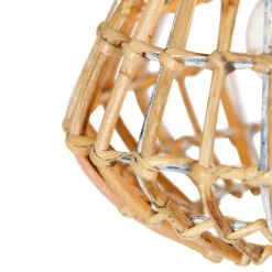 QAZQA Bambus-Hängelampe mit weißem länglichem 3-Licht - Canna Diamond