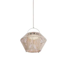 QAZQA Böhmische Tischleuchte Beige inkl. LED 3-Stufen-Dimmbar IP54 Solar Wiederaufladbar - Duco