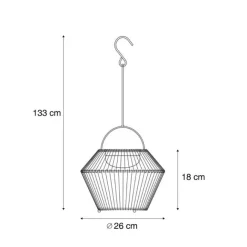 QAZQA Böhmische Tischleuchte Beige inkl. LED 3-Stufen-Dimmbar IP54 Solar Wiederaufladbar - Duco