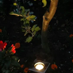 QAZQA Bodeneinbaustrahler für außen Edelstahl gebürstet 10,5 cm IP65 - Basic Square