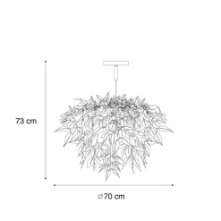 Trio Leuchten Boho Deckenleuchte Grün 3-flammig - Leavy