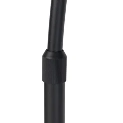 QAZQA Botanische Bogenlampe mit schwarzem Samt-Schirm Pfauen-Design 50 cm - XXL