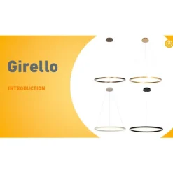 QAZQA Professional Bronze Hängelampe 60 cm inkl. LED 3-stufig dimmbar - Girello