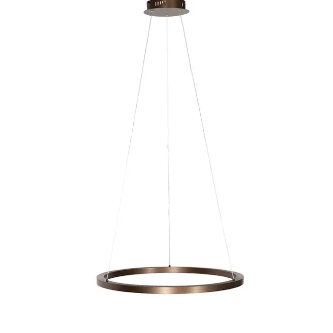 QAZQA Professional Bronze Hängelampe 60 cm inkl. LED 3-stufig dimmbar - Girello