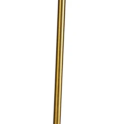 QAZQA Bronze Stehleuchte mit Leinenschirm weiß 45 cm verstellbar - Parte