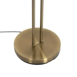 QAZQA Bronzene Stehleuchte inkl. LED und Dimmer mit Leselampe - Kelso