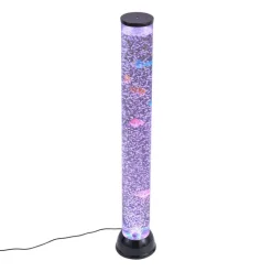 QAZQA Bubble Tube Schwarz 90cm inkl. LED RGB - Zoop