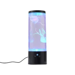 QAZQA Bubble Tube Schwarz 30cm inkl. LED RGB - Dweller