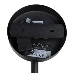 QAZQA Country Wandleuchte schwarz mit Glas - Elza