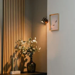 QAZQA Decken - und Wandstrahler Bronze drehbar und neigbar - Karin 1