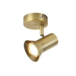 QAZQA Decken - und Wandstrahler Bronze drehbar und neigbar - Karin 1