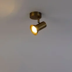 QAZQA Decken - und Wandstrahler Bronze drehbar und neigbar - Karin 1