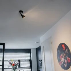 QAZQA Decken- und Wandstrahler rostbraun schwenkbar - Coney 1