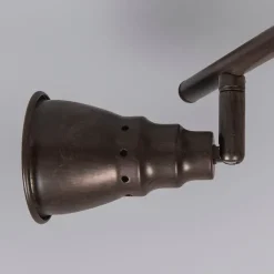 QAZQA Decken- und Wandstrahler rostbraun schwenkbar - Coney 2