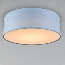 Kinder QAZQA Deckenleuchte blau 30 cm inkl. LED - Drum LED