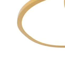 QAZQA Deckenleuchte Gold 45 cm inkl. LED 3 Stufen dimmbar - Rowin