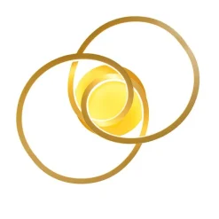 QAZQA Deckenleuchte Gold 45 cm inkl. LED 3 Stufen dimmbar - Rowin