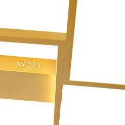 QAZQA Deckenleuchte Gold inkl. LED 3 Stufen dimmbar 5 Lichter - Lejo