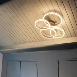 QAZQA Deckenleuchte Messing inkl. LED 3-stufig dimmbar 4-flammig - Navara