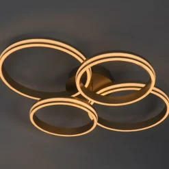 QAZQA Deckenleuchte Messing inkl. LED 3-stufig dimmbar 4-flammig - Navara