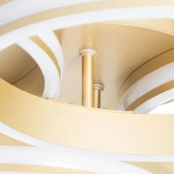 QAZQA Deckenleuchte Messing inkl. LED 3-stufig dimmbar 4-flammig - Navara