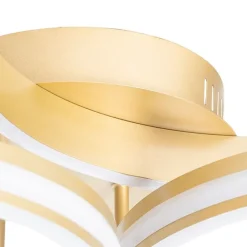 QAZQA Deckenleuchte Messing inkl. LED 3-Stufen dimmbar 3-Licht - Navara