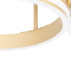 QAZQA Deckenleuchte Messing inkl. LED 3-Stufen dimmbar 3-Licht - Navara