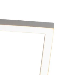 QAZQA Deckenleuchte quadratisch Stahl 3-stufig dimmbar - Plazas Novo