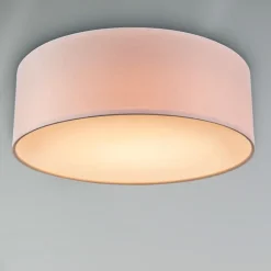 Kinder QAZQA Deckenleuchte rosa 30 cm inkl. LED - Drum LED