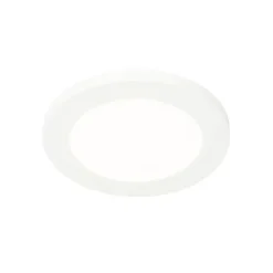 QAZQA Deckenleuchte weiß 17 cm inkl. LED 3-stufig dimmbar IP44 - Steve