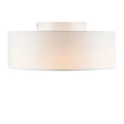 Kinder QAZQA Deckenleuchte weiß 30 cm inkl. LED - Drum LED