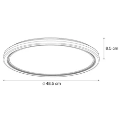 Kinder Paul Neuhaus Deckenleuchte weiß inkl. LED mit Fernbedienung - Rynek