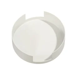 QAZQA Deckenplatte Schienensystem weiß rund 1-phasig - Iconic