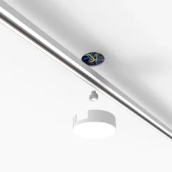 QAZQA Deckenplatte Schienensystem weiß rund 1-phasig - Iconic