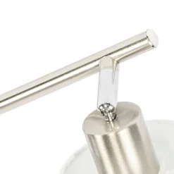 QAZQA Deckenstrahler aus Stahl mit weißem Schirm, 3-flammig verstellbar – Hetta