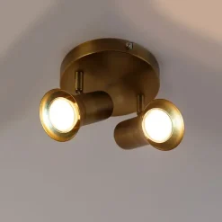 QAZQA Deckenstrahler bronze dreh- und schwenkbar - Karin 2