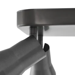 QAZQA Deckenstrahler Gunmetal GU10 50 mm quadratisch 4-flammig - Stanley