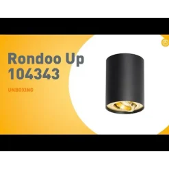 QAZQA Deckenstrahler schwarz mit gold dreh- und schwenkbar - Rondoo up