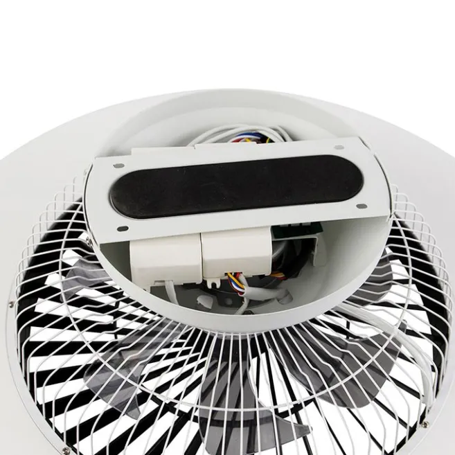 QAZQA Deckenventilator schwarz mit Sterneneffekt 60cm inkl. LED Dimmbar mit Fernbedienung - Climo