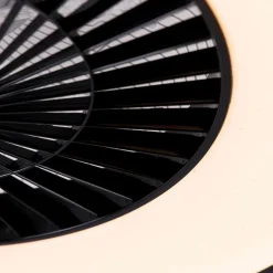 QAZQA Deckenventilator schwarz mit Sterneneffekt 60cm inkl. LED Dimmbar mit Fernbedienung - Climo