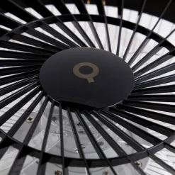 QAZQA Deckenventilator schwarz mit Sterneneffekt 60cm inkl. LED Dimmbar mit Fernbedienung - Climo