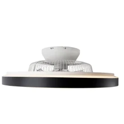 QAZQA Deckenventilator schwarz mit Sterneneffekt 60cm inkl. LED Dimmbar mit Fernbedienung - Climo