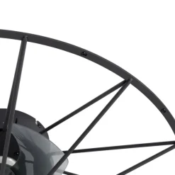 QAZQA Deckenventilator schwarz 62cm inkl. LED Dimmbar mit Fernbedienung - Yaran