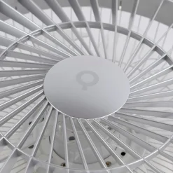 QAZQA Deckenventilator Silber mit Sterneneffekt 60cm inkl. LED Dimmbar mit Fernbedienung - Climo