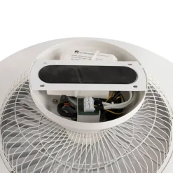 QAZQA Deckenventilator Silber mit Sterneneffekt 60cm inkl. LED Dimmbar mit Fernbedienung - Climo